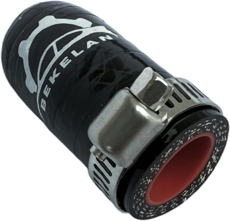 bekelan 7/8 Inch (16mm) ID Black High Temperature 4-ply Reinforced Silicone Hose Cap With Clamp,For Turbo Bypass Valve/Vacuum/Throttle Body Water Port/Heater Core/Fix Leak - Image 1